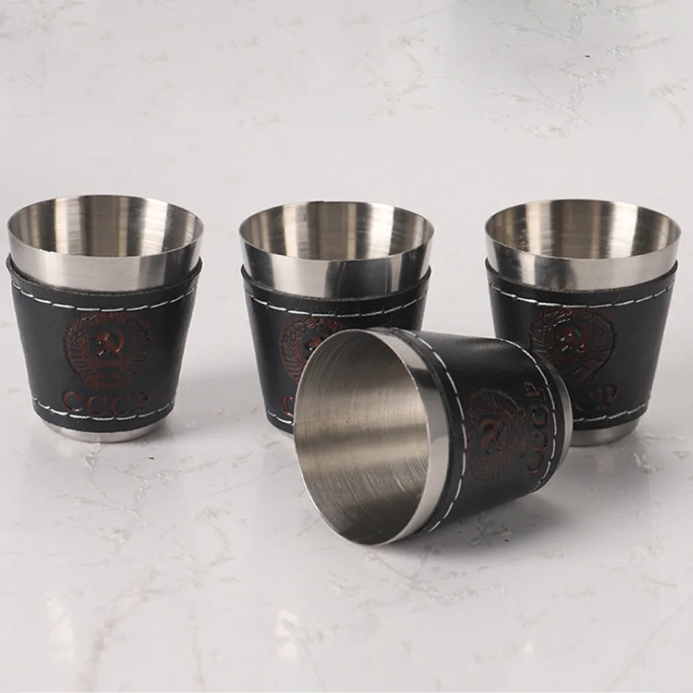 Beer Flight Set - 4pcs/set Outdoor Travel Cups Set Camping