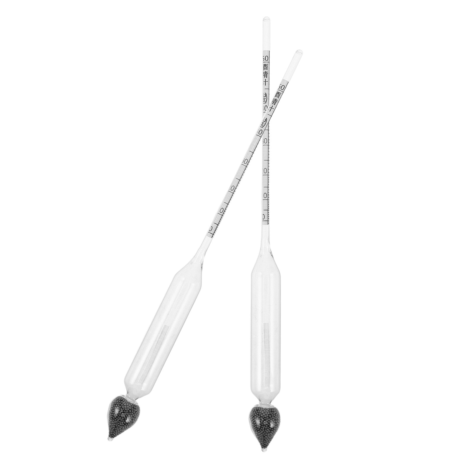 Wine To Beer Alcohol - 2Pcs Alcohol Hydrometer Tester Glass Dual