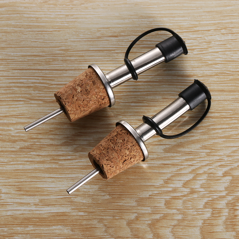 Beer Wine Hobby - 1Pc Wooden Cork Red Wine Pourer