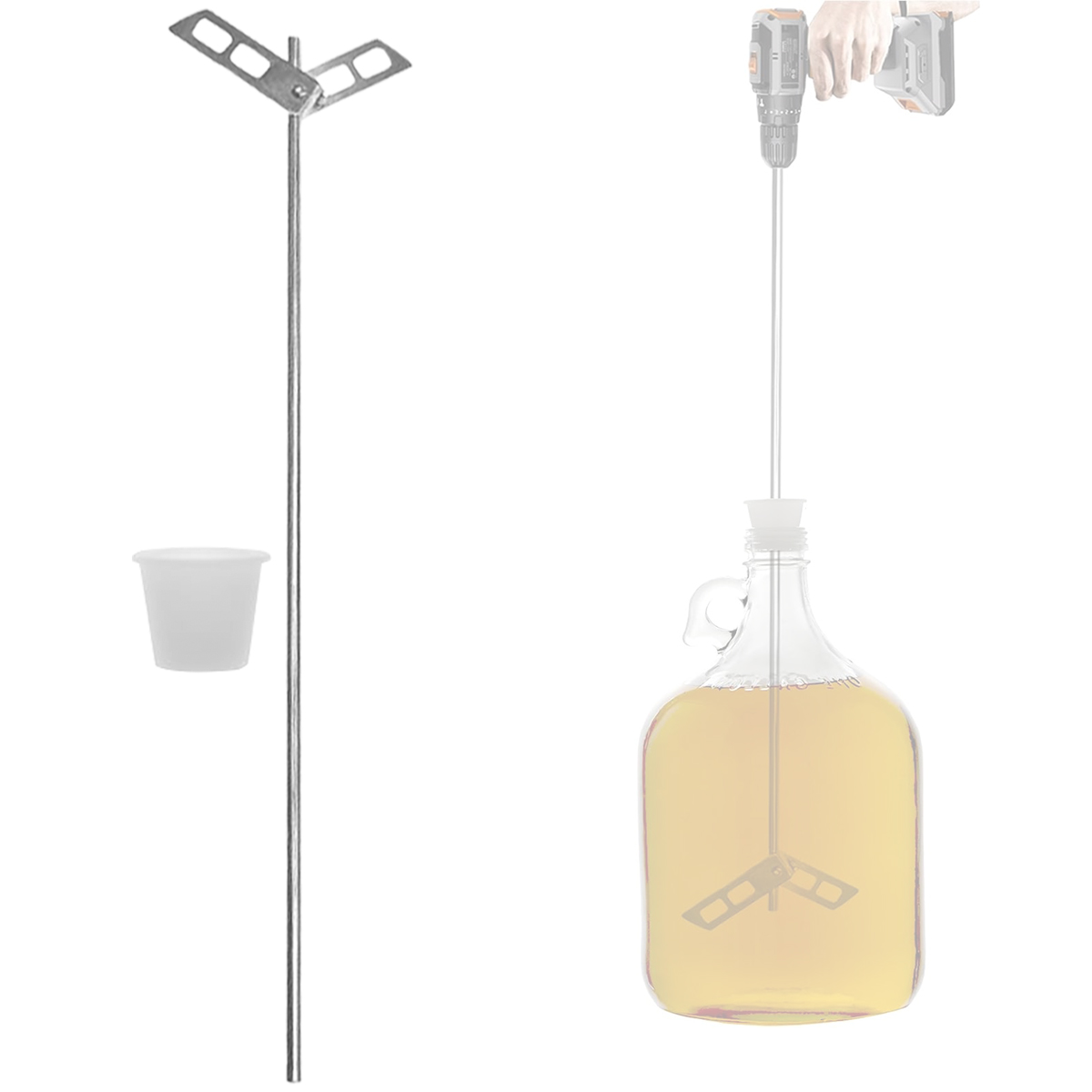 Beer Degassing Stirrer Paddle, – Wine With Beer Mix Bewertung und Preis