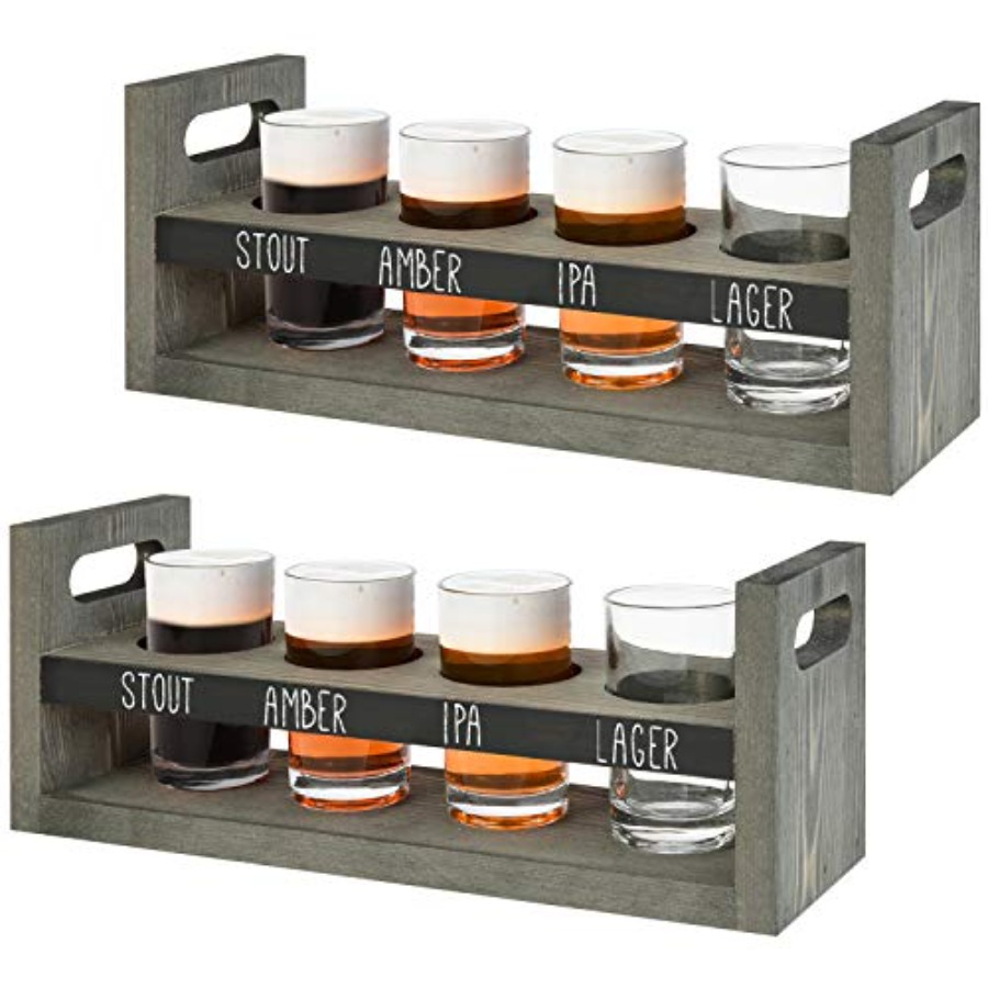 Beer Flight Sampler Tray Set o – Beer Flight Set Bewertung und Preis