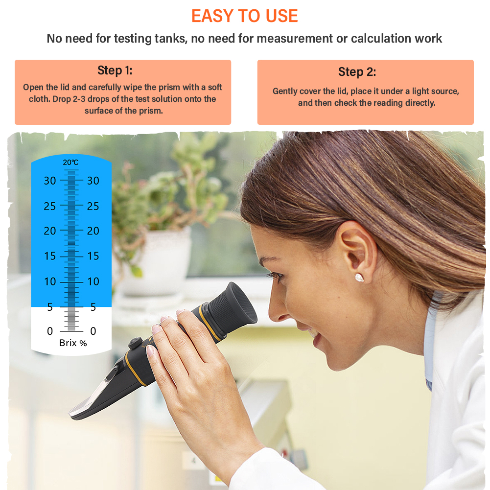 YG-32 Brix Refractometer 0-32% – Wine Beer Juice Bewertung und Preis