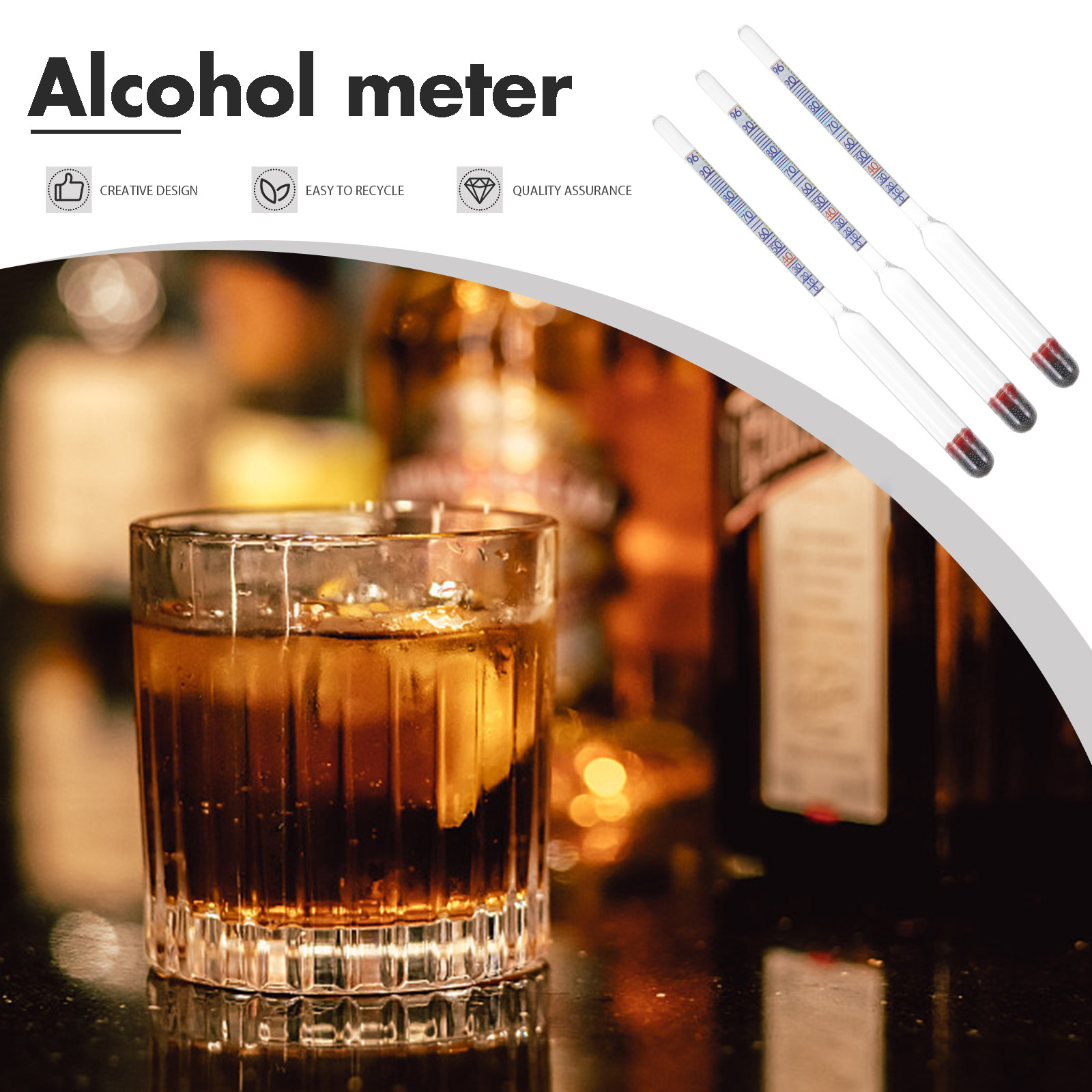 5Pcs High Accuracy Glass Alcoh – Wine To Beer Alcohol Bewertung und Preis