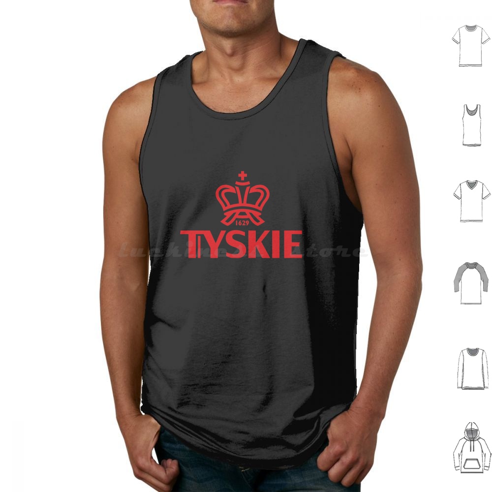 Tyskie Tank Tops Print Cotton  – Beer Wine Gin Bewertung und Preis