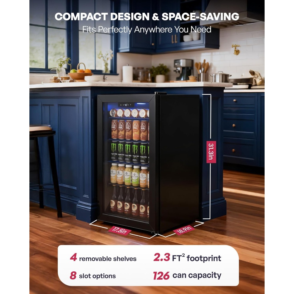 Beverage Refrigerator Cooler,  – Wine Beer Mini Fridge Bewertung und Preis