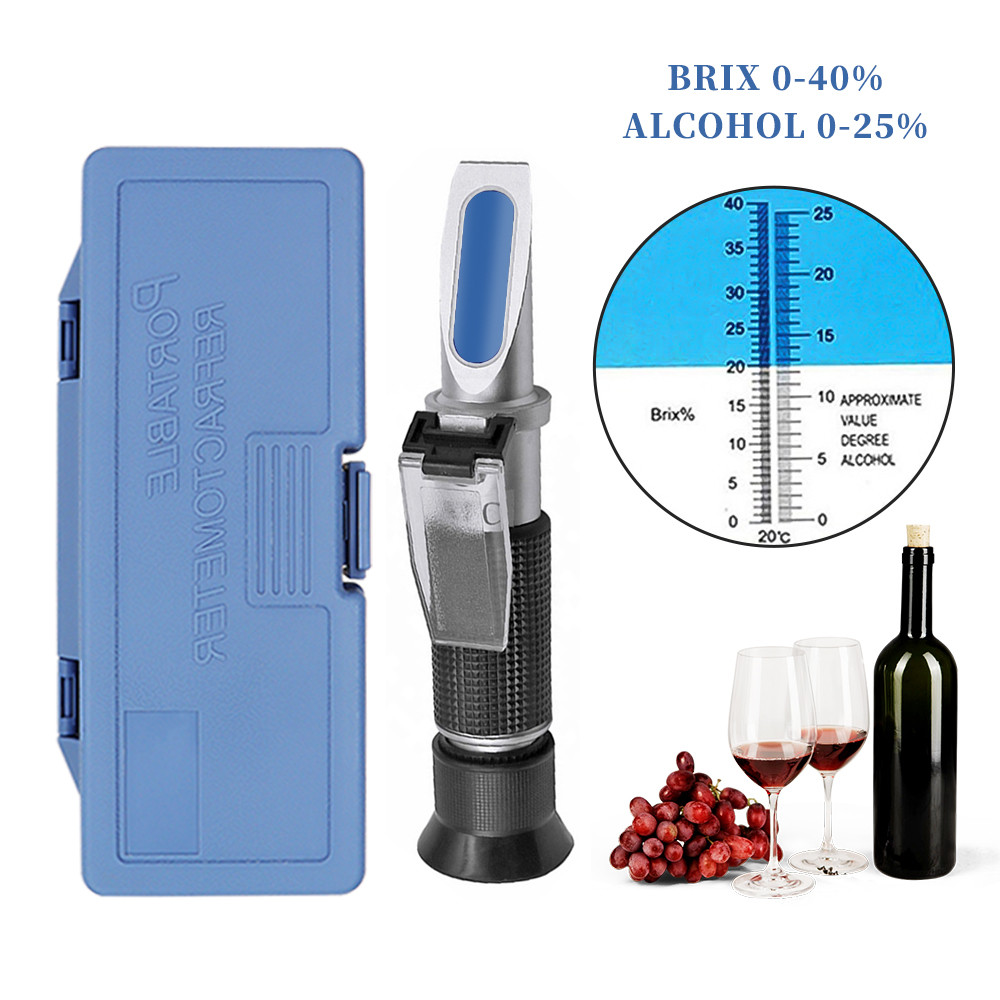 Handheld 0~40% Sugar Refractom – Wine To Beer Alcohol Bewertung und Preis