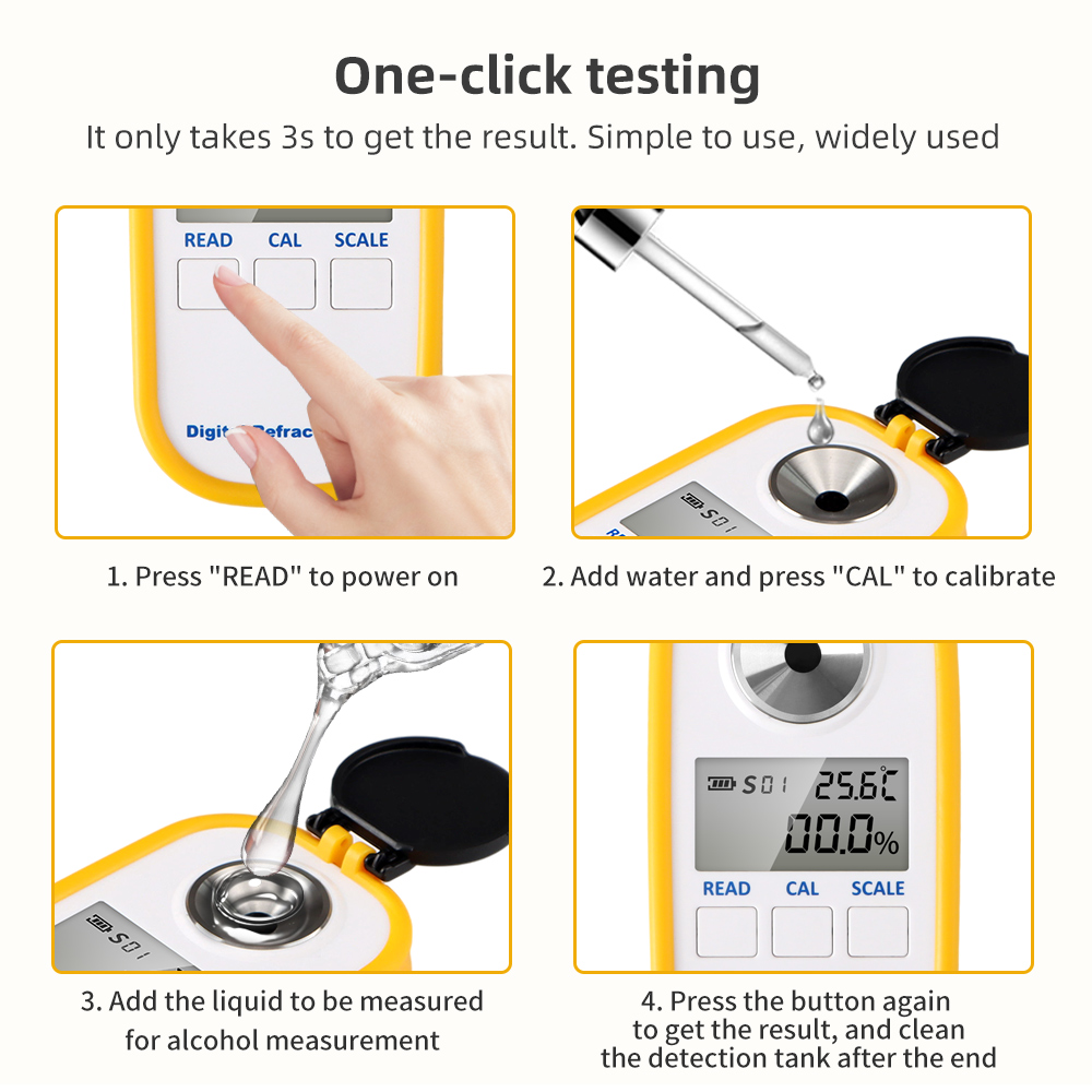 Digital Alcohol Refractometer  – Wine To Beer Alcohol Bewertung und Preis