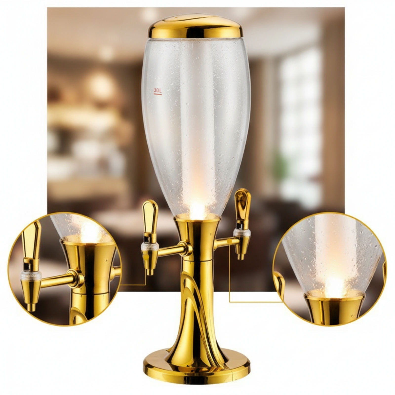 Beer Dispenser with Dual Taps  – Wine Beer And Bewertung und Preis