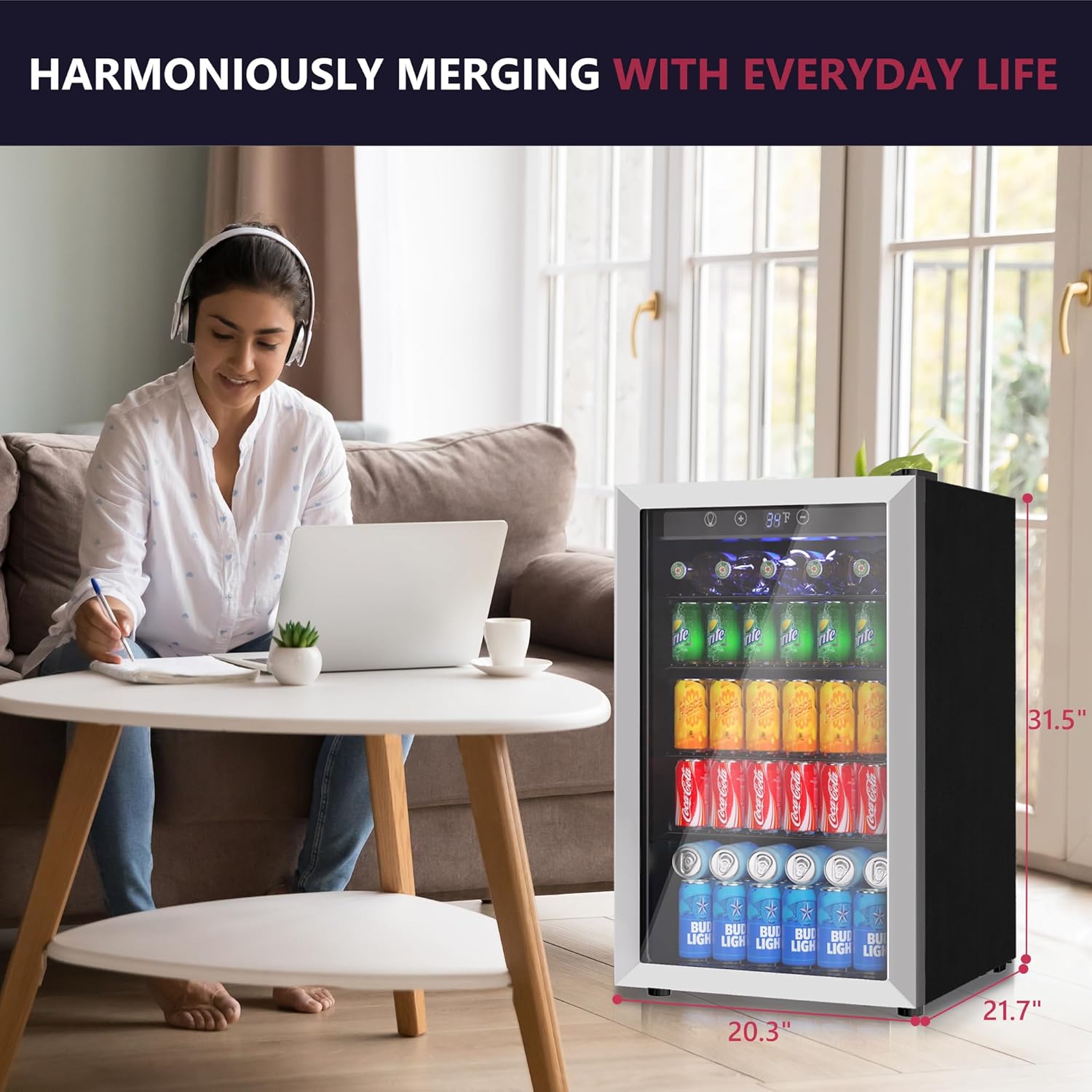 4.5 Cu.ft Beverage Cooler, 145 – Wine Beer Mini Fridge Bewertung und Preis