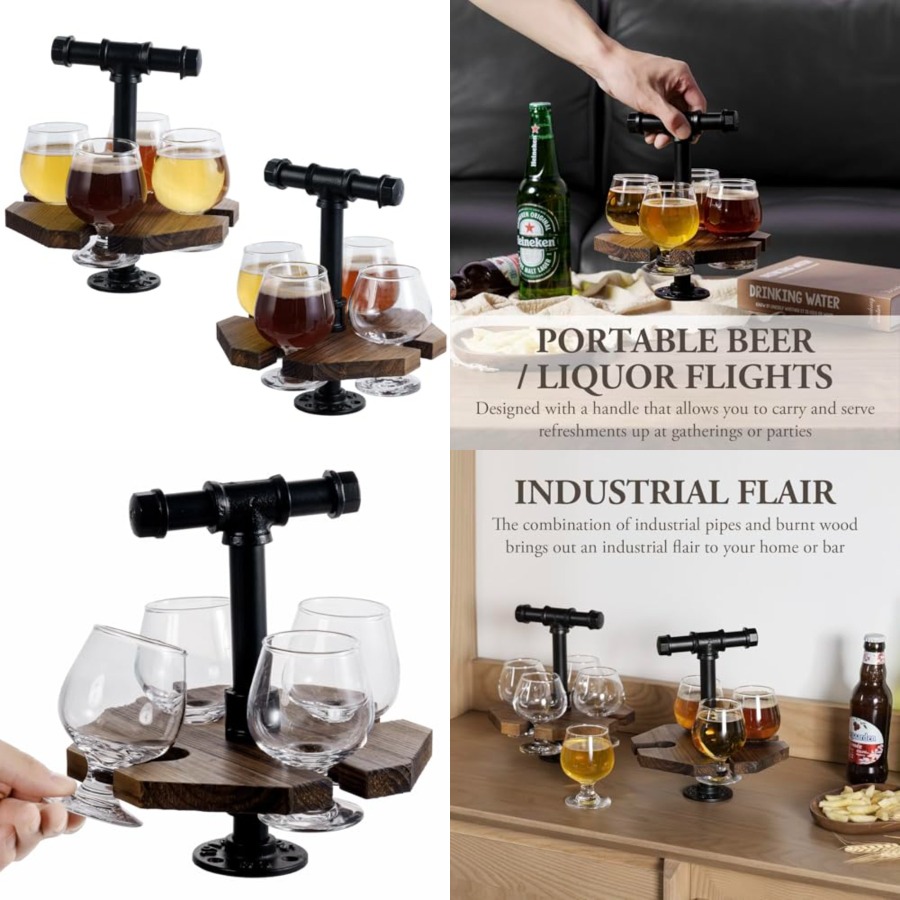 Beer Flight Set with Handle Se – Beer Flight Set Bewertung und Preis
