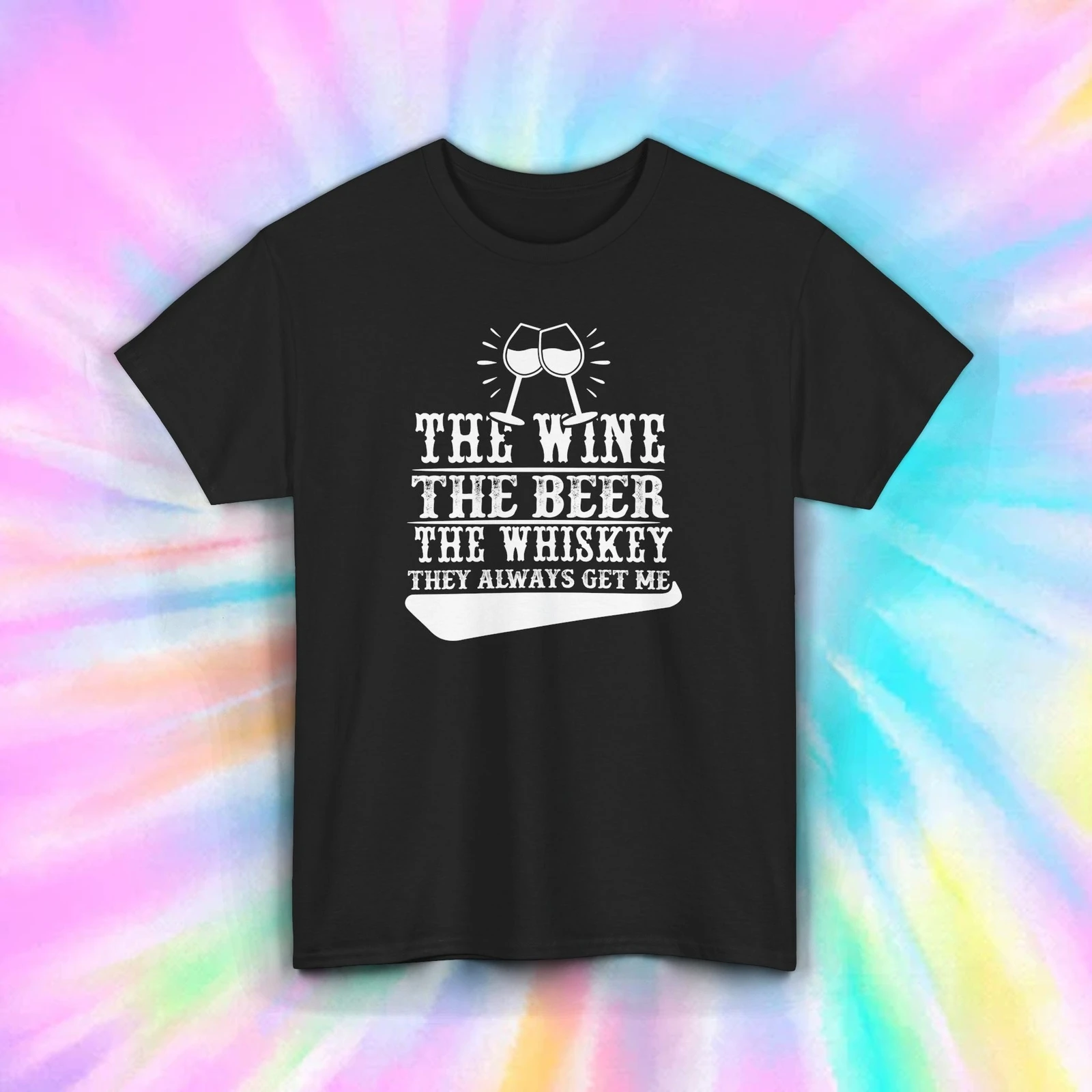 Wine Beer Whiskey Shirt Funny  – Wine To Beer Alcohol Bewertung und Preis