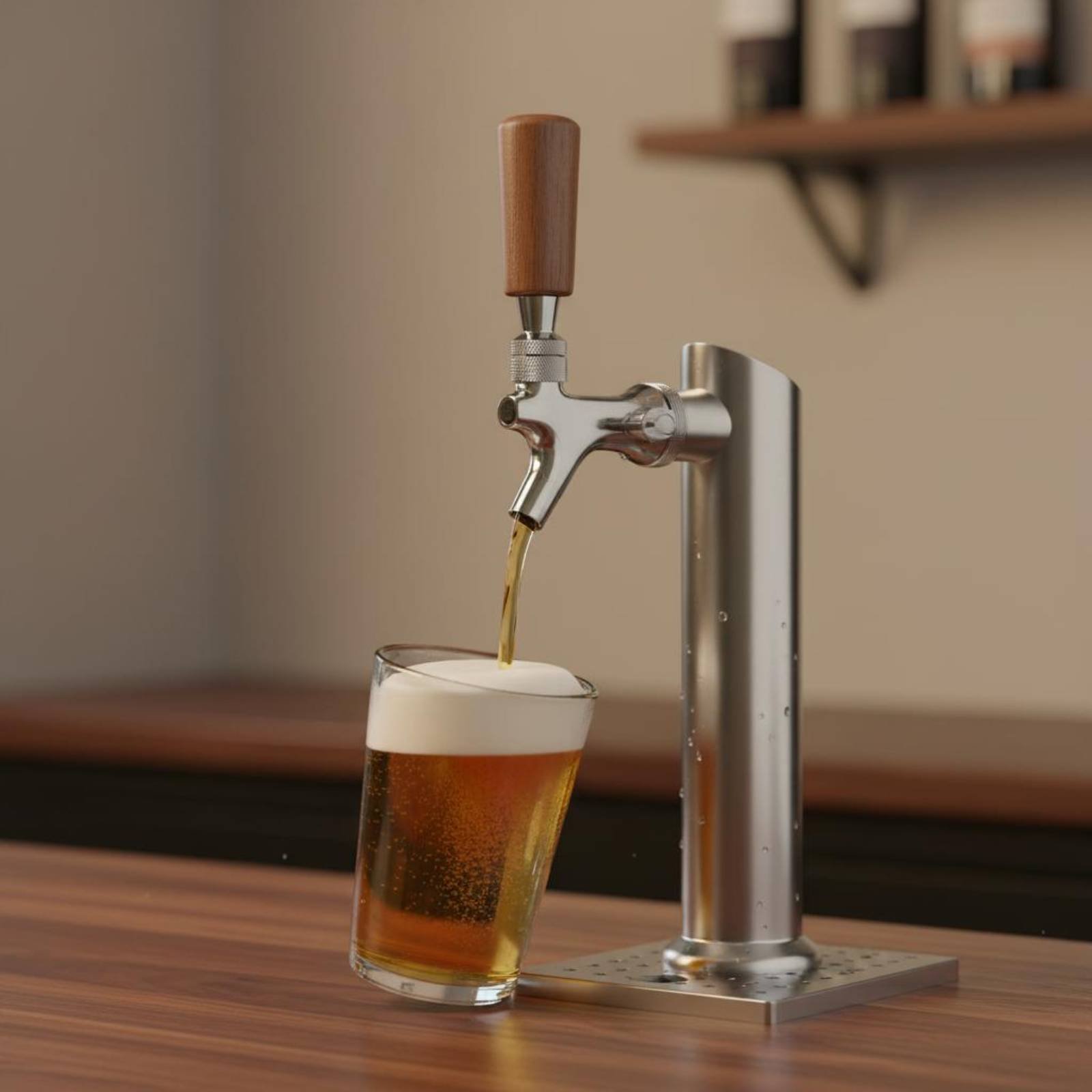 Short Wooden Beer Handle Solid – Wine Beer And Bewertung und Preis