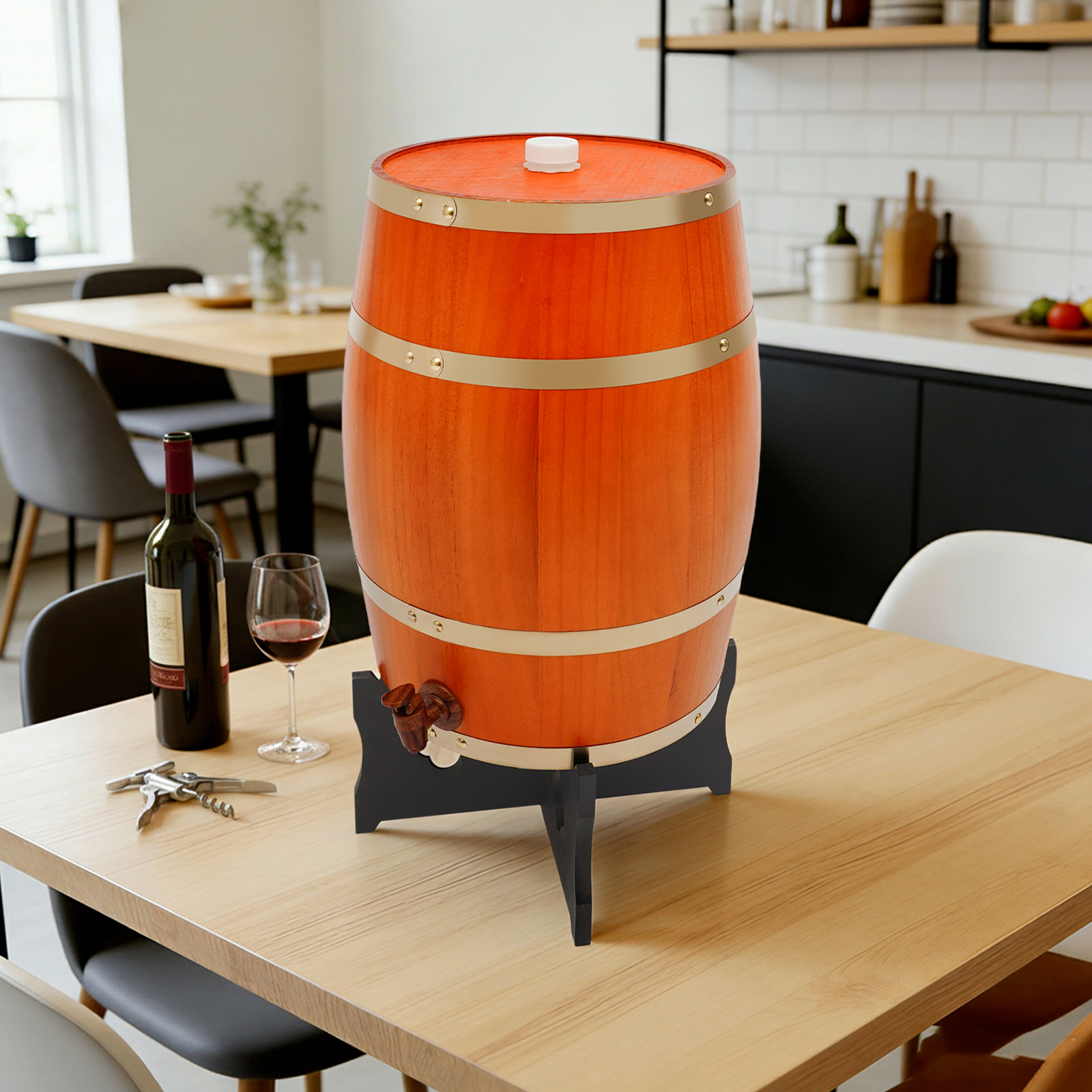 20L/5.28Gal Beige Wine Barrel, – Wine Beer Tequila Bewertung und Preis