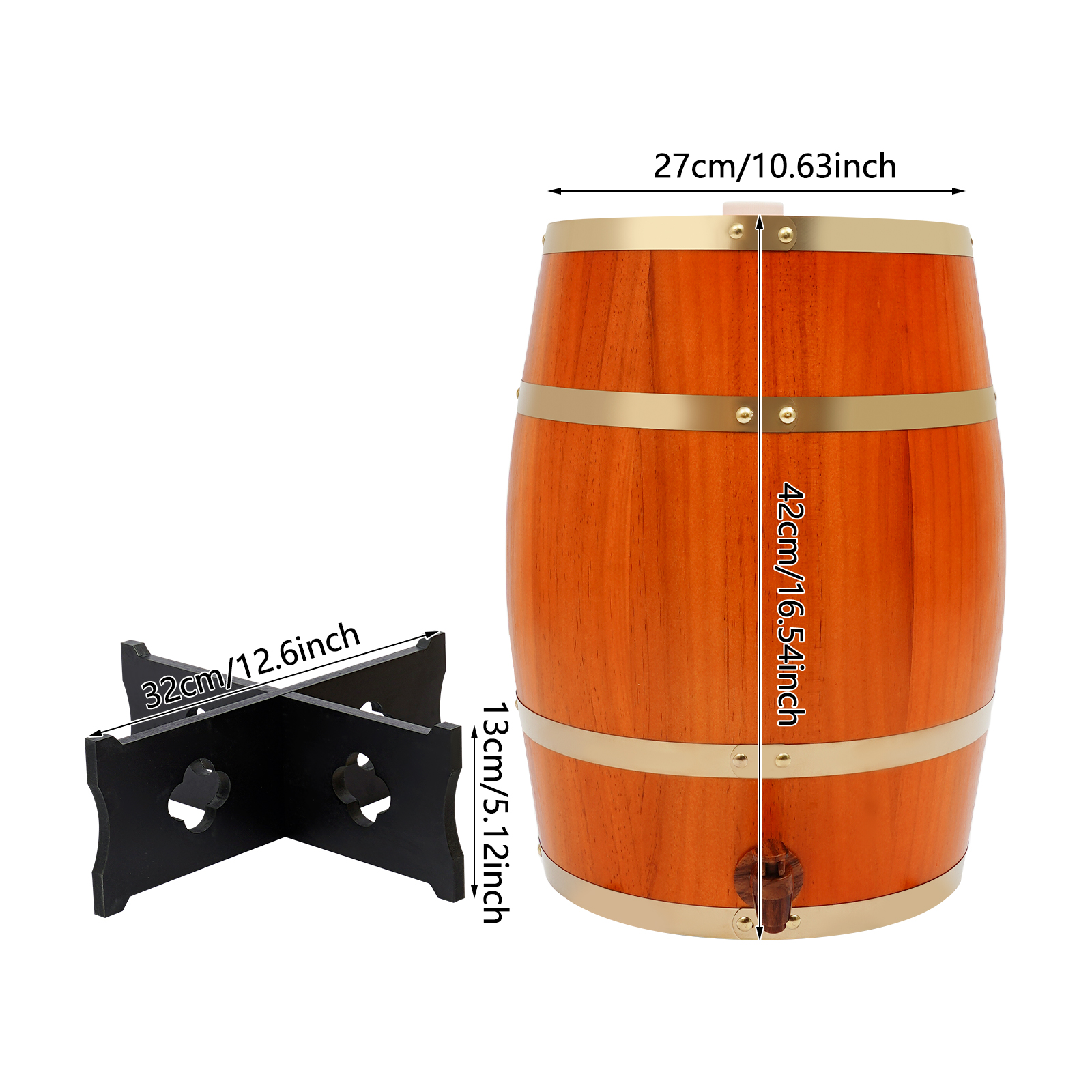 20L/5.28Gal Beige Wine Barrel, – Wine Beer Tequila Bewertung und Preis