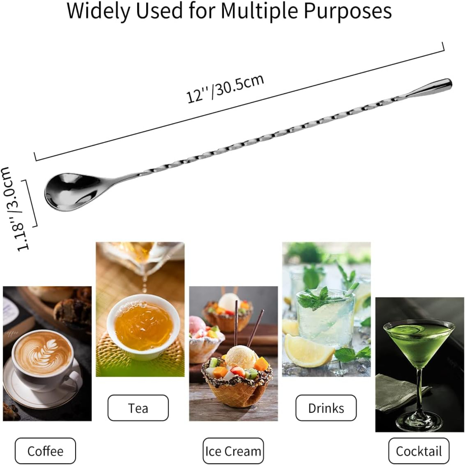 Cocktail Spoon Set of 2 - 12 I – Wine With Beer Mix Bewertung und Preis