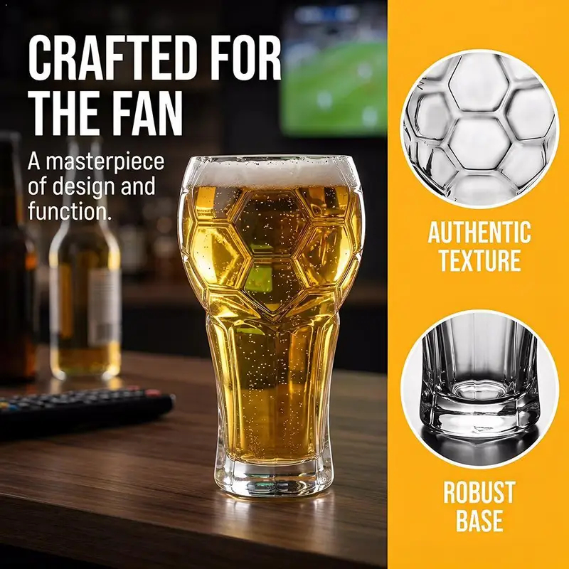 1/2pcs 600ML Football Beer Gla – Wine Beer Tequila Bewertung und Preis